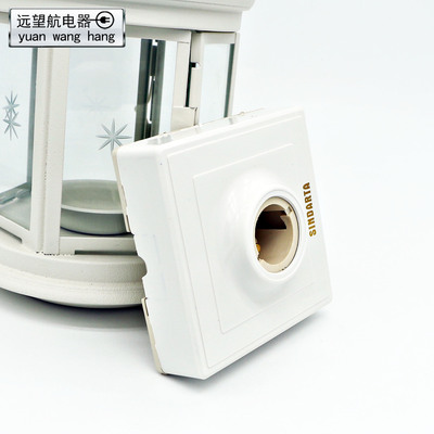 86型明裝卡口燈座  插口方型平燈座 pvc材料打造全新86燈座帶袋子