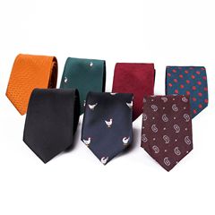 Men's Polyester Animal-Print Casual Formal Wear Accessory for Wedding Parties and Work — Drop Shipping Available