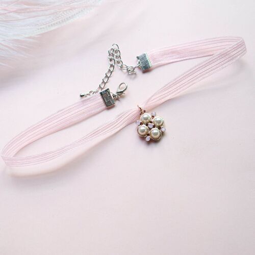 Collection 2 Days Korean New Fashion Jewelry Choker Necklace Lace Band Short Clavicle Chain Sweatshirt Chain Necklace