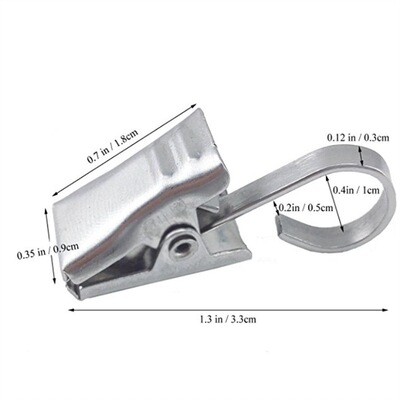 New listing Stainless steel Flat clamp High-strength pull Stainless steel Curtain Hook household Shower Curtains Clamp