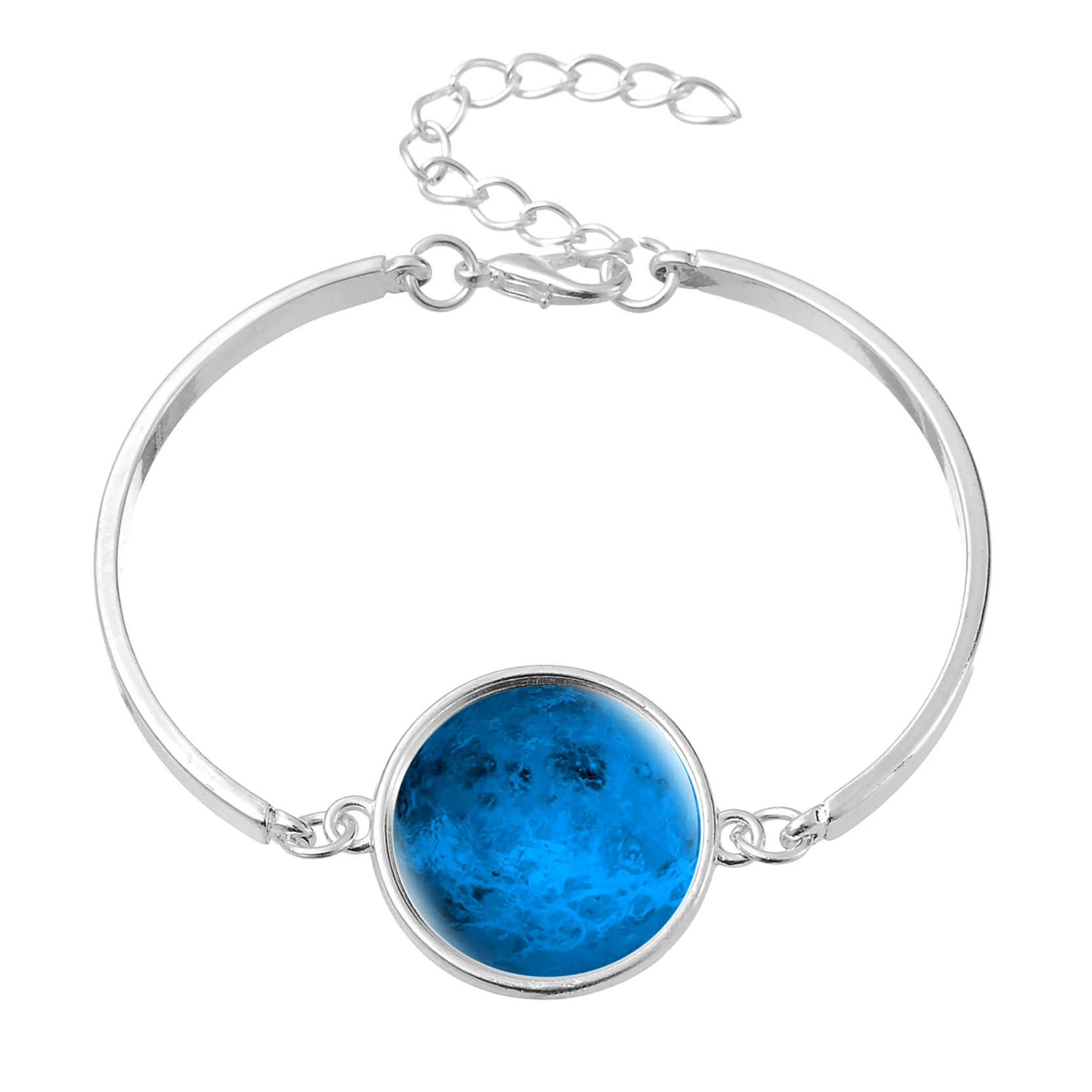 Луна, звёздное небо, модный металлический браслет, 2018 год, Aliexpress, новая коллекция, с камнем, европейский стиль