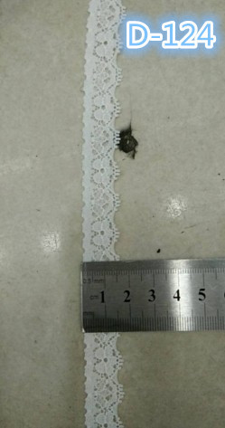 D-124弹力小花朵蕾丝黑白女装袜子饰品花边辅料