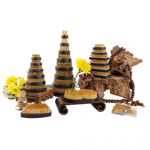 Hanamichi Kenzan flower arranging device copper needle flower arranging gardening tools Ohara-ryu factory direct supply with rubber cover