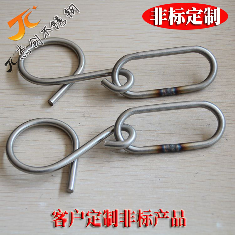 客户非标不锈钢钩 电线钩子电缆高压线挂钩子 金属钩电缆挂钩