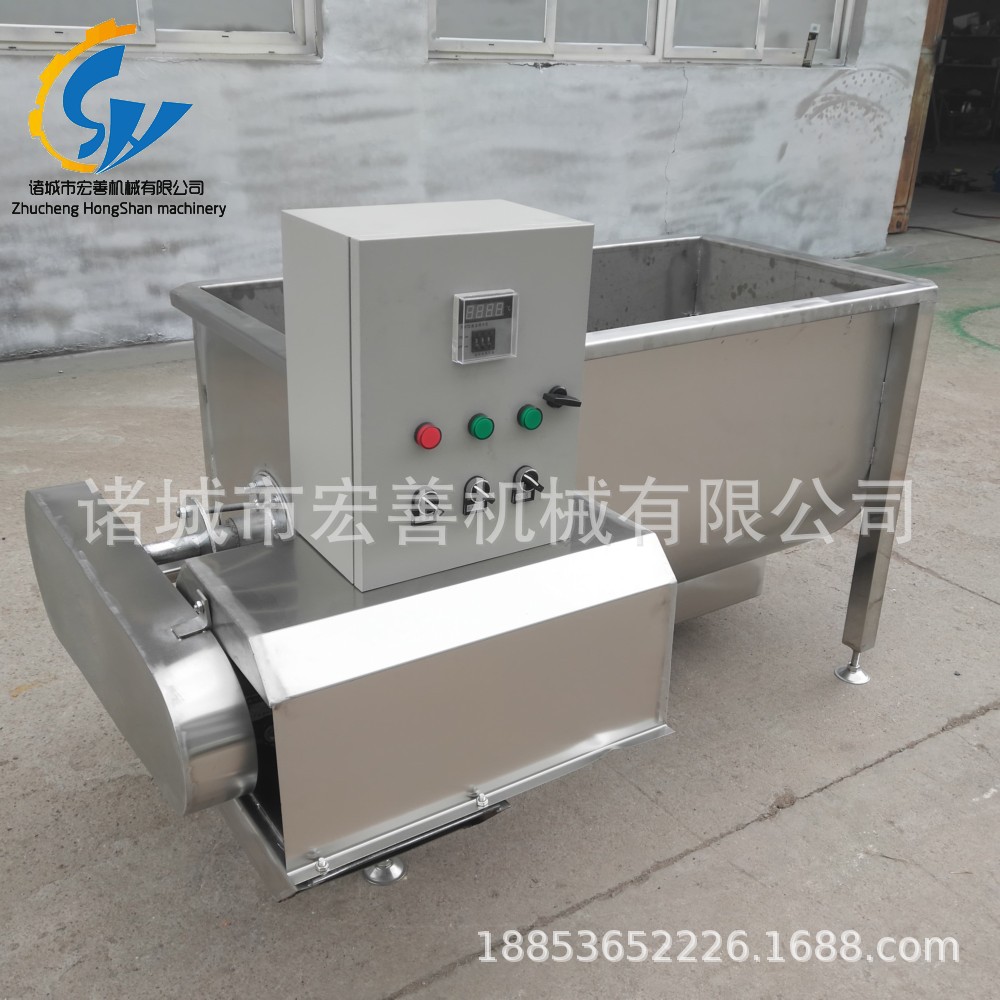 厂家供应电加热自动控温鸡鸭鹅烫毛机 家禽浸烫锅 鸡鸭浸烫机械