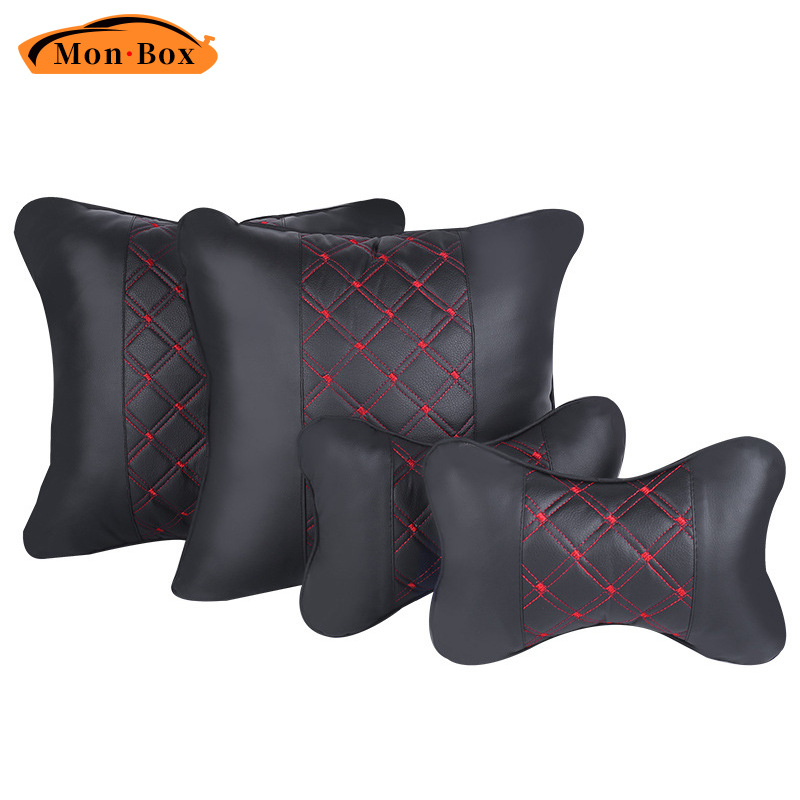 direct deal Car Headrest Waist Four piece suit Car Pillow Leatherwear Car Accessories Pillows Pillow