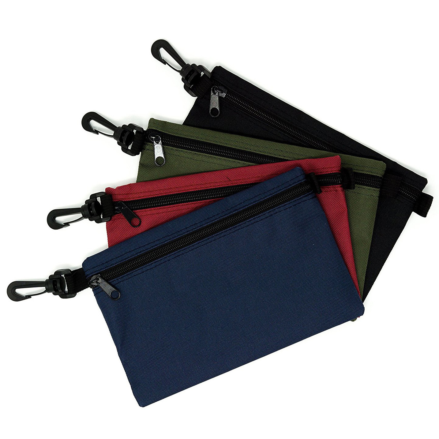 厂家定制文具小袋带挂钩工具收纳小包带挂钩鼠标数据线收纳袋