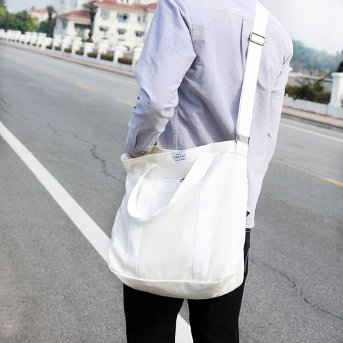 SIMPLE Korea's new simple student canvas bag for men and women Korean version casual shoulder crossbody bag handbag
