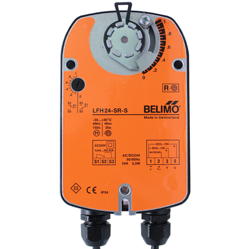 电动蒸汽阀执行器 belimo博力谋 电动头 LFH24-S 开关阀驱动器