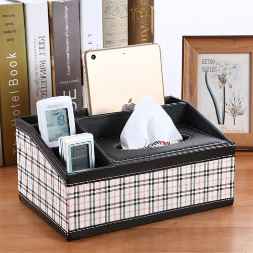Home Computer Multifunctional Tissue Box Living Room Coffee Table Tissue Remote Control Storage Box Creative Simple Home Decor