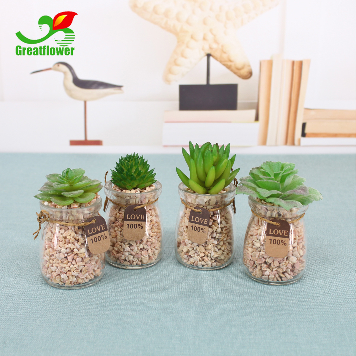 simulation Succulent plants True and false Potted plant Enamel basin Succulent bonsai zakka Creative home Small decorations