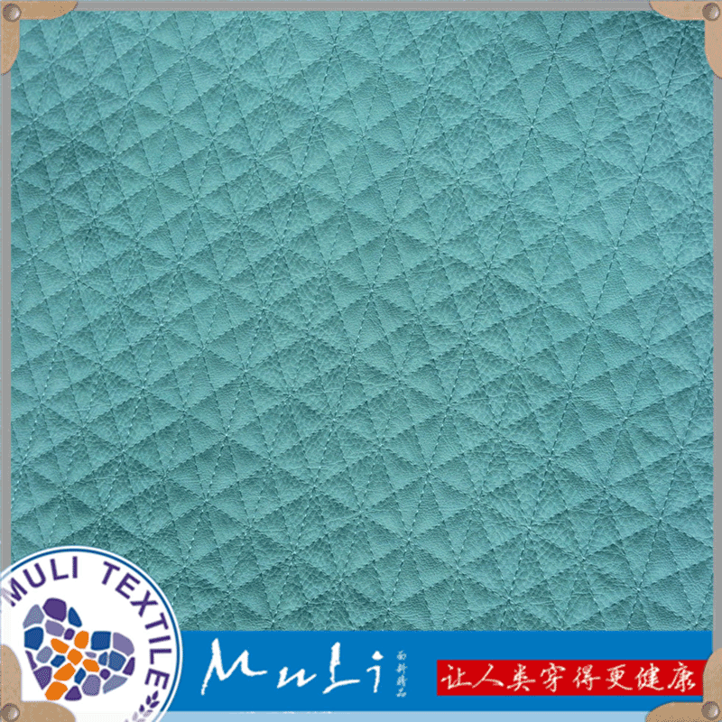 Supplying sponge Triangle Leatherwear washing Leather material fashion sofa Quilting Fabric Spot wholesale
