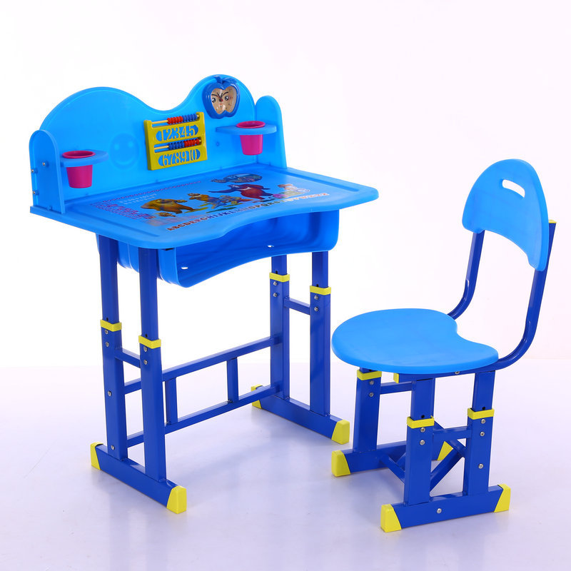 厂家供应儿童提拉升降学习桌 小学生课桌椅 写字绘画桌椅套装|ru