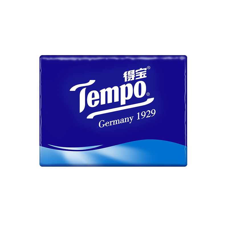得宝手帕纸 Tempo德宝3条36包便携抽取式无香压花面巾餐巾纸批发-阿里巴巴