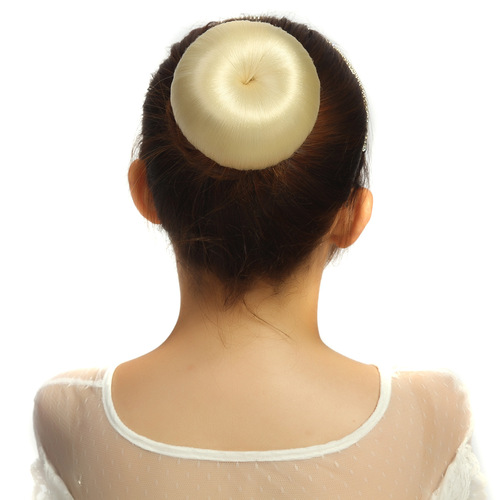 Wig, small apple hair bun, braided apple hair bun, costume retro ball hair bun