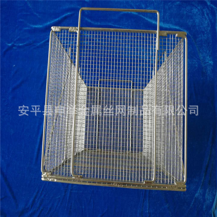 不锈钢异性网筐 实验清洗筐 圆柱形消毒筐 不锈钢收纳筐