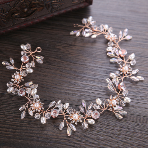 green emerald velvet dress Rose Gold Crystal Bridal Belt Sash  Elegant Wedding Dress Accessory Applique Only