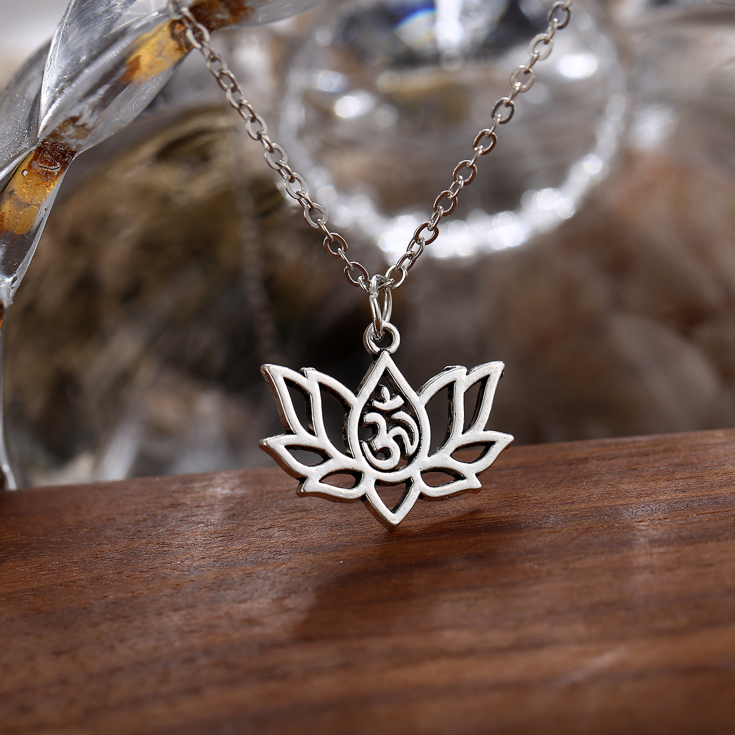 Lotus Pendant Necklace