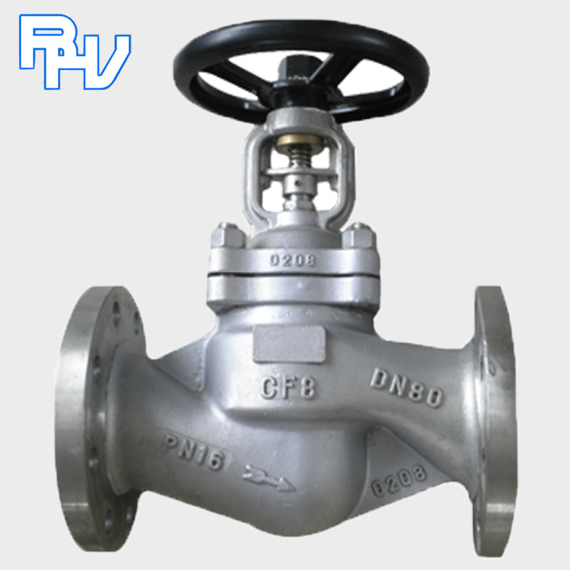 厂家批发304不锈钢法兰截止阀WJ41W-16P 硬密封法兰蒸汽波纹管截