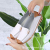 White shoes for leisure for mother, footwear, comfortable non-slip nurse uniform, genuine leather, plus size