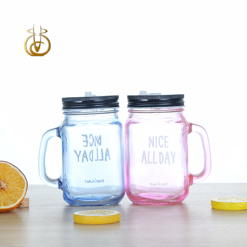 徐州尚誉现货120ml小把子杯梅森瓶柠檬杯糖果瓶