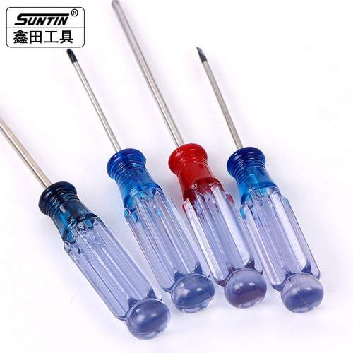 Xintian magnetic transparent screwdriver ten/slot crystal mini screwdriver