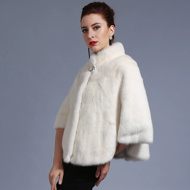 Фланяй Нью Mink Fur Jacket White Classic Princess Shirt Fur Coat Jacket Women's Fur Clothing Processing