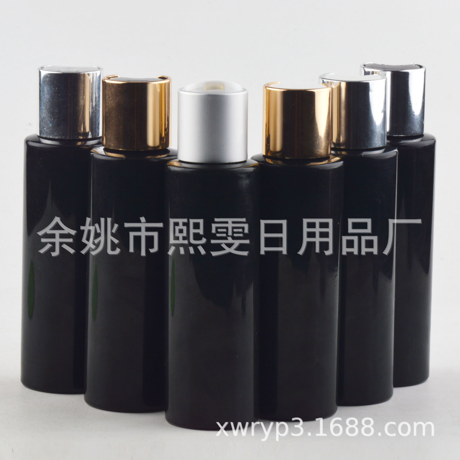 100ml毫升平肩黑瓶千秋盖瓶 电化铝盖子乳液花水瓶纯露分装瓶