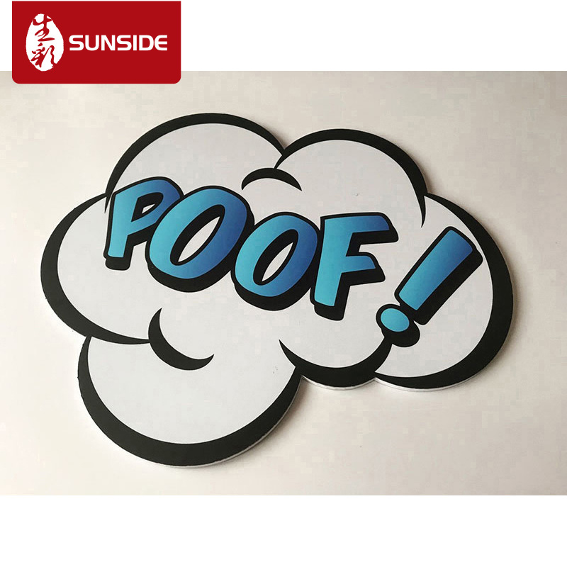 深圳厂家供应桌面展示板 雪弗板雕刻  横梁吊牌 人像立牌定制