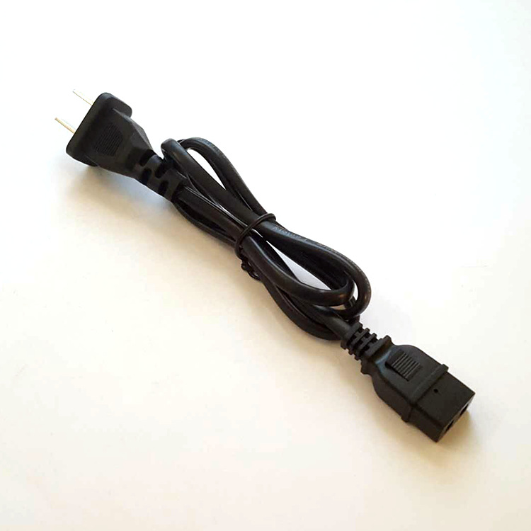 厂家直销全铜暖水袋电源线热水袋充电线扁插2插品字尾线2插插头线