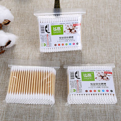 Cotton swab factory bagged 100 bamboo stick cotton swabs disposable cotton swabs for household ear cleaning wholesale cosmetic cotton swabs
