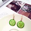 Fruit fresh summer earrings, Korean style