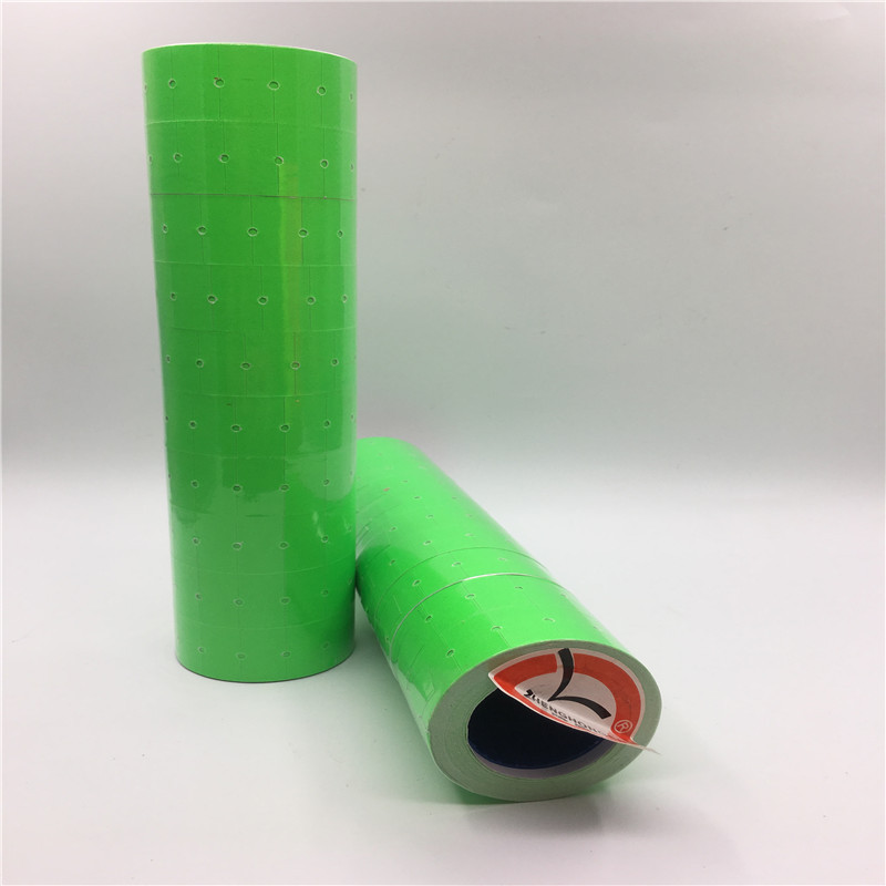 Papel de precios Hongsheng, etiqueta blanca pura, personalizable, papel codificado de una fila para coronas