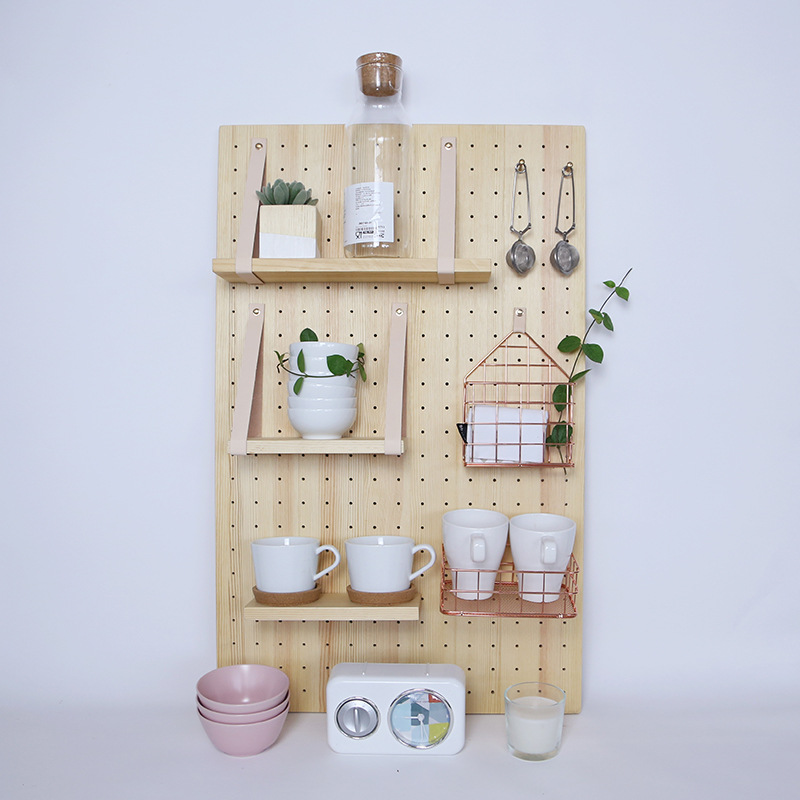 Ogi~Ichiban source factory INS Solid wood Pegboard Storage a living room kitchen bedroom A partition Wall