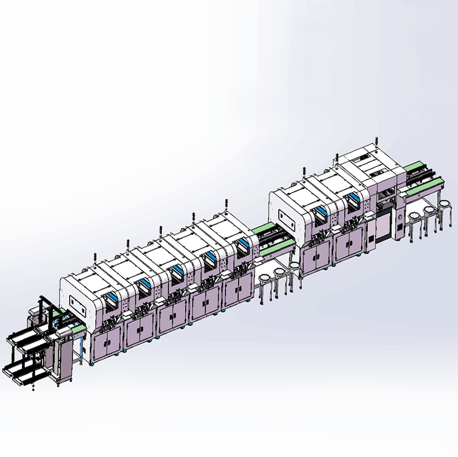 辅料自动贴装及外观检查流水线