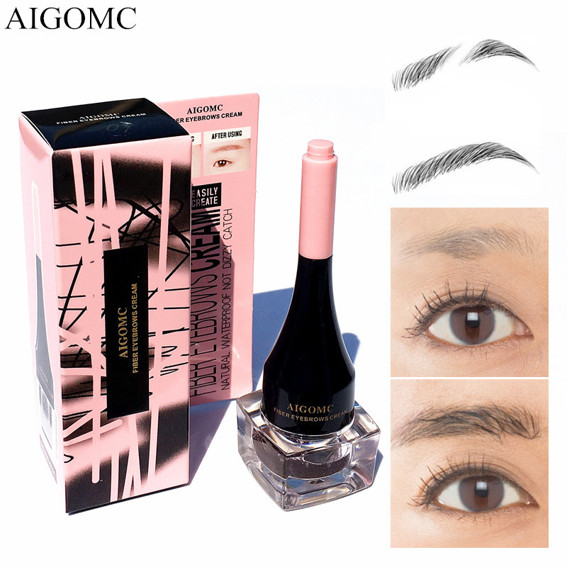 AIGOMC new pattern Eyebrow Incremental natural fibre Incremental Eyebrow Mascara Incremental Cross border Explosive money