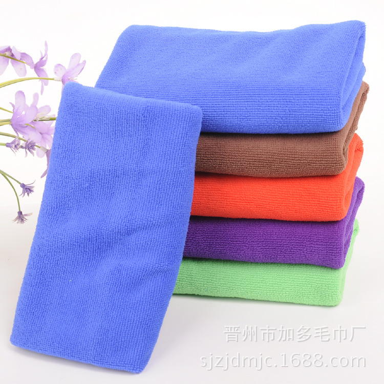 Factory Direct Sales 30X70 Microfiber Gift Advertising Towel Logo Car Towel Color Cloth 130g
