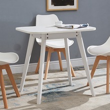 北欧简约小餐桌现代简易实木小饭桌家用小户型客厅洽谈创意小方桌