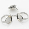 Fashionable ring stainless steel, accessory, wholesale, European style, with gem