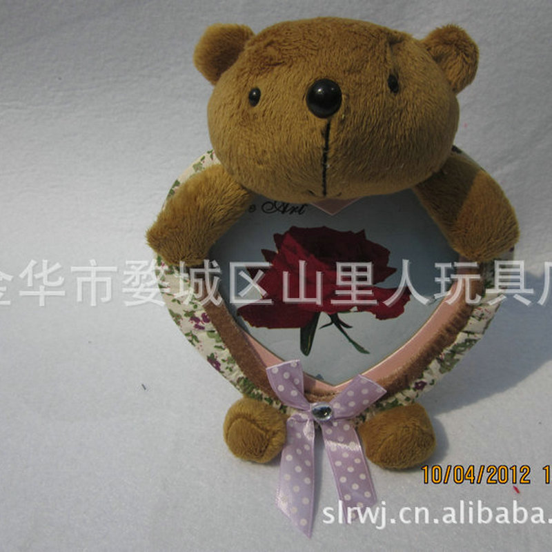 Factory Sales Teddy Bear Peach Heart Photo Frame Halloween Festival Supplies Photo Frame Fashion Mini Photo Frame Photo Frame