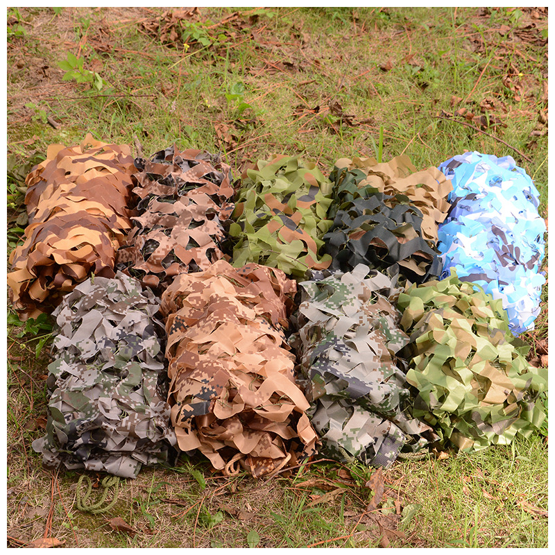 伪装网白色迷彩网遮阳防晒网加密加厚卫星户外防航拍伪装网