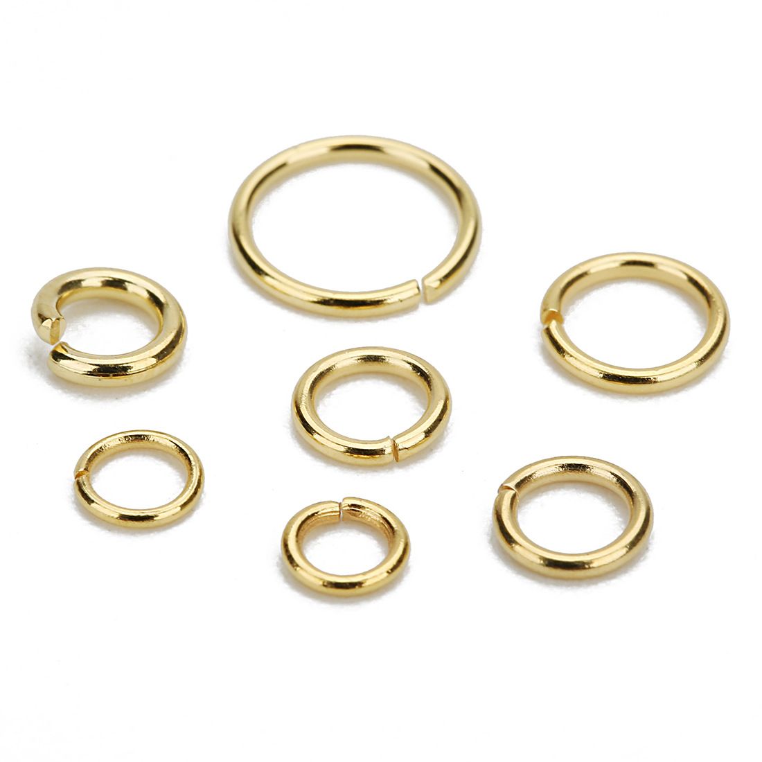 Stainless Steel Closed Diy Handmade Jewelry Accessories Connection Ring display picture 2