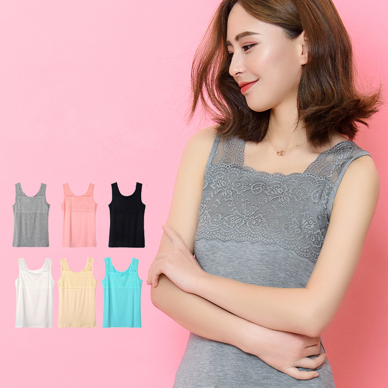 Modal Lace Camisole Women's Thin Sports Top Summer Tight Inner and Outer Wear Underwear Women's Underwear