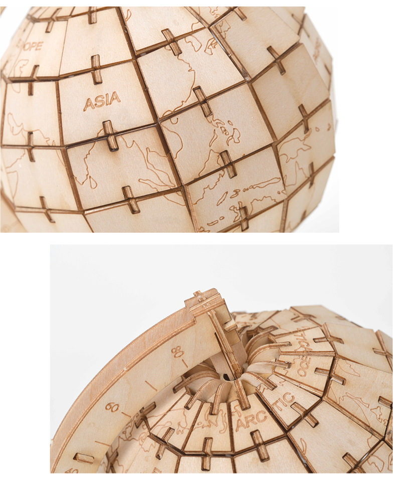 Wooden Globe Model