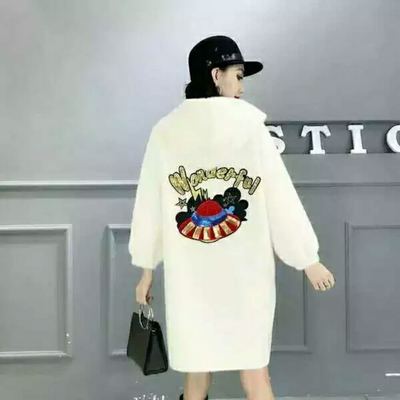 2018新款韓版秋冬中長款貂絨大衣女顯瘦字母水貂毛翻領開衫外套