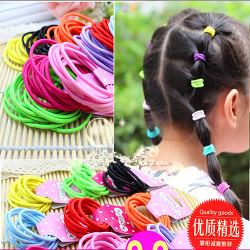 New seamless 2.5 mm high-quality children's hair ties seamless joint rope Korean style children's hair rope rubber band hair accessories