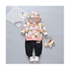 Children's set with hood, trousers with zipper, Korean style