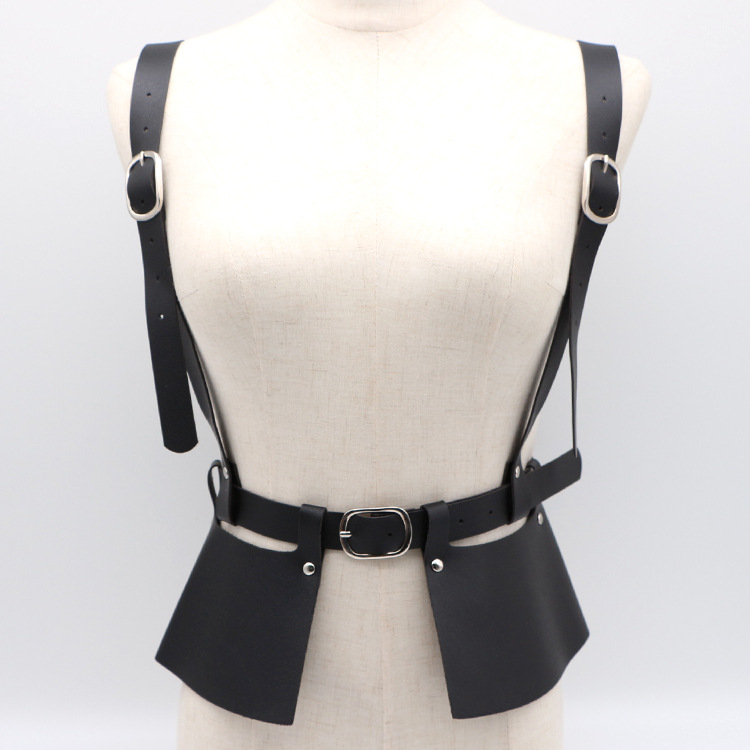 New personality fashion strap-style blac...