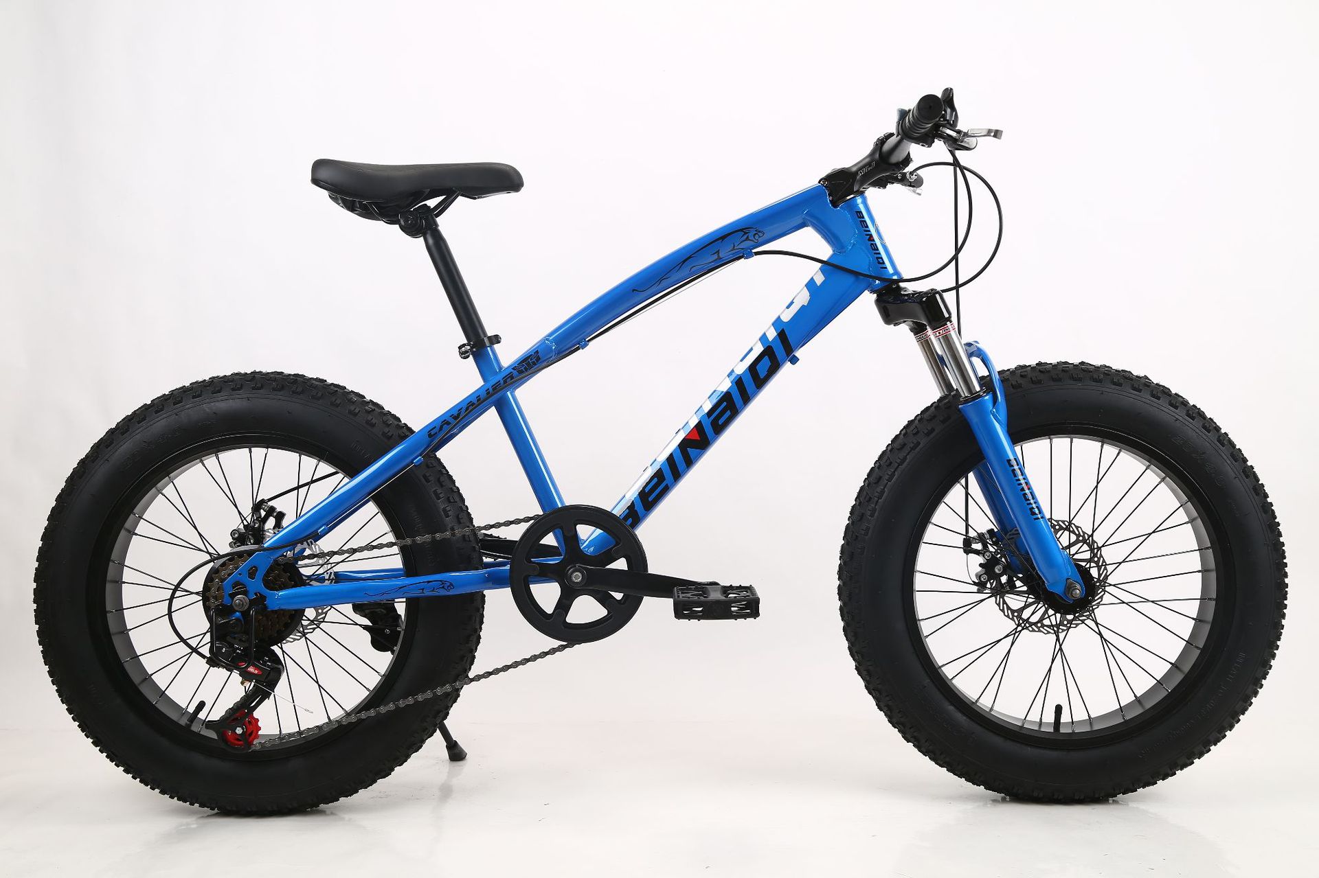 Bicicleta de Nieve con Llantas Gruesas de 20 Pulgadas, Bicicleta de Montaña Todoterreno con Frenos de Disco de Velocidad Variable, Lista para Exportar a Europa y América, Transfronteriza