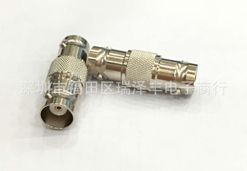 RF纯铜镀金HD SDI转接头Q9/BNC-KK母转母摄像机延长线转接头